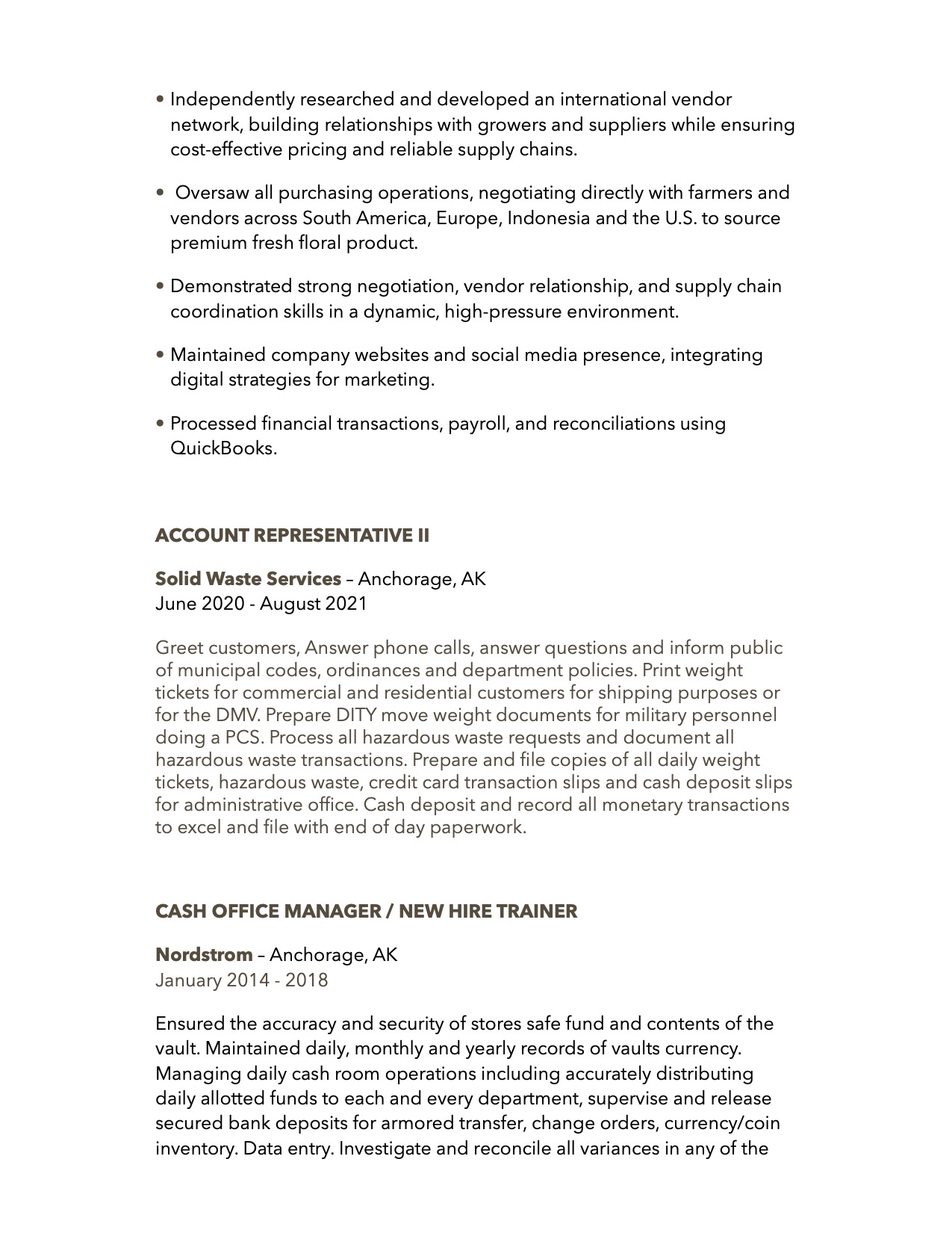 Resume Page 4